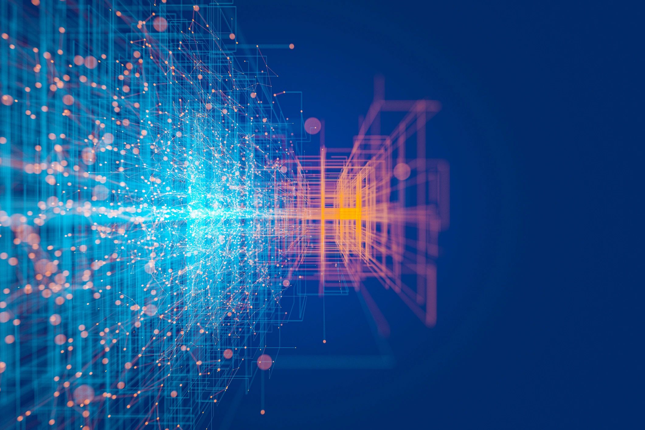 Abstract geometric data background representing performance reporting