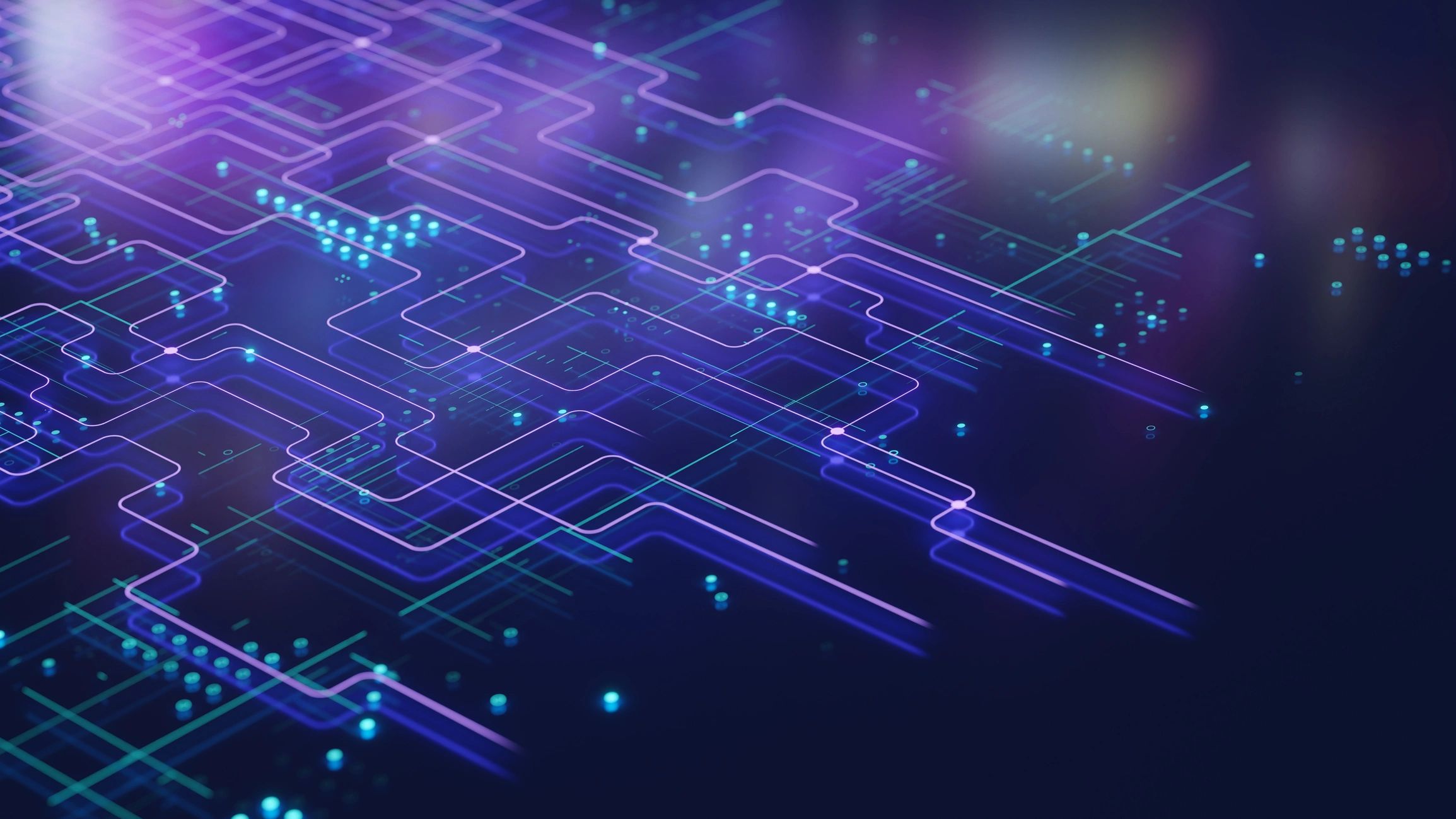 Abstract digital network visualization background