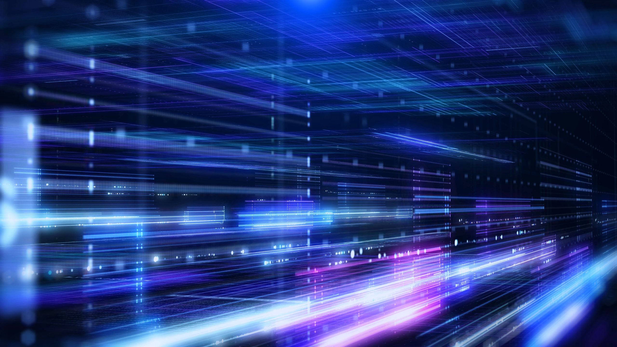 Digital network illustration representing campaign creative and distribution